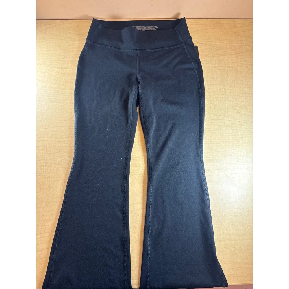 All In Motion Girls Black Flared Leggings Athletic Pants Size L 10/12